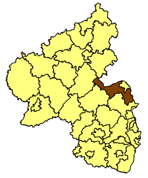 Landkreis Mainz-Bingen läge i Rheinland-Pfalz