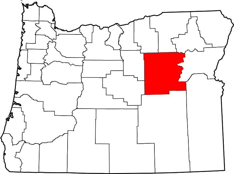 Fil:Map of Oregon highlighting Grant County.svg
