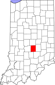 Map of Indiana highlighting Johnson County.svg