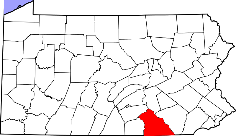 Fil:Map of Pennsylvania highlighting York County.svg