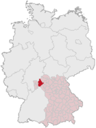 Landkreis Main-Spessarts läge i Tyskland
