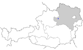 Geografiskt läge i Österrike