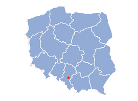 Tychy position i Polen