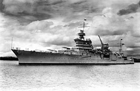 USS Indianapolis vid Pearl Harbor cirka 1937