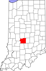 Map of Indiana highlighting Morgan County.svg