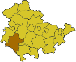 Landkreis Schmalkalden-Meiningen i Thüringen