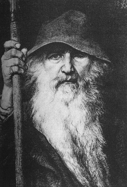 Fil:Georg von Rosen - Oden som vandringsman, 1886 (Odin, the Wanderer).jpg