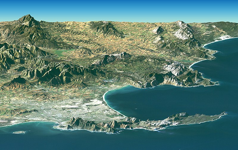 Fil:Satellite image of Cape peninsula.jpg