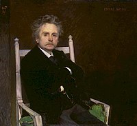 Edvard Grieg. Målning av Eilif Peterssen 1891.