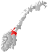 Sør-Trøndelag fylkes läge i Norge