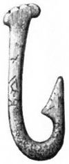 Metkrok av ben från stenåldern, funnen i Skåne