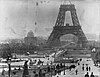 Eiffeltornet under byggnation 1878.
