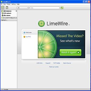 LimeWire under Windows XP
