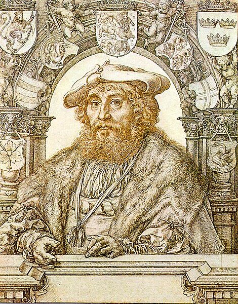 Fil:Christian II of Denmark, engraving by Jan Gossaert c 1523.jpg