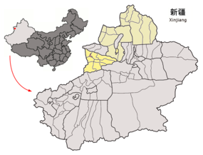 Fil:Location of Yining City within Xinjiang (China).png