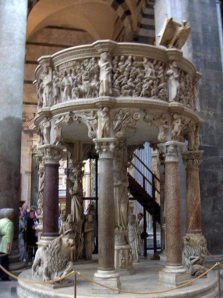 Fil:Pisa.Duomo.pulpit.Pisano01.jpg