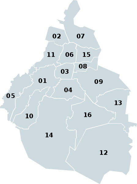 Fil:Boroughs of Mexican Federal District numbered.svg