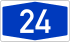 Bundesautobahn 24 number.svg