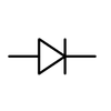 Symbol för en diod