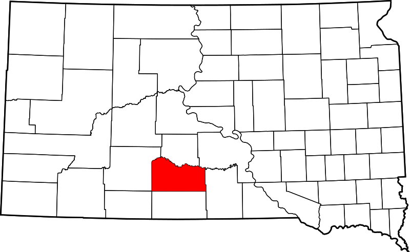 Fil:Map of South Dakota highlighting Mellette County.svg