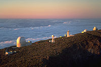 Roque de los Muchachos Observatory, ett observatorium på ön La Palma i Kanarieöarna.