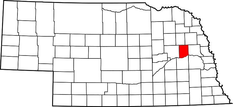 Fil:Map of Nebraska highlighting Colfax County.svg