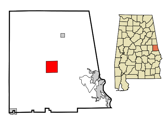 Fil:Chambers County Alabama Incorporated and Unincorporated areas La Fayette Highlighted.svg