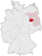 Landkreis Potsdam-Mittelmark (mörkröd) i Tyskland