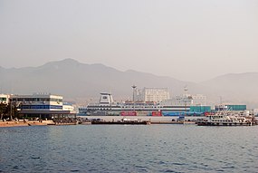 Hamnen i Weihai.