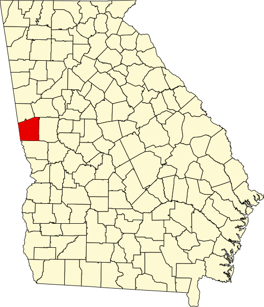 Fil:Map of Georgia highlighting Troup County.svg