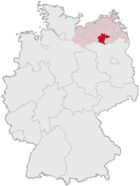 Landkreis Müritz (mörkröd) i Tyskland