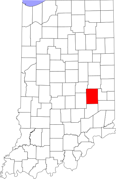 Fil:Map of Indiana highlighting Rush County.svg