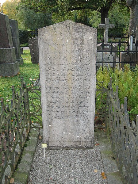 Fil:Grave of Henric Schartau norra kyrkogården lund.JPG