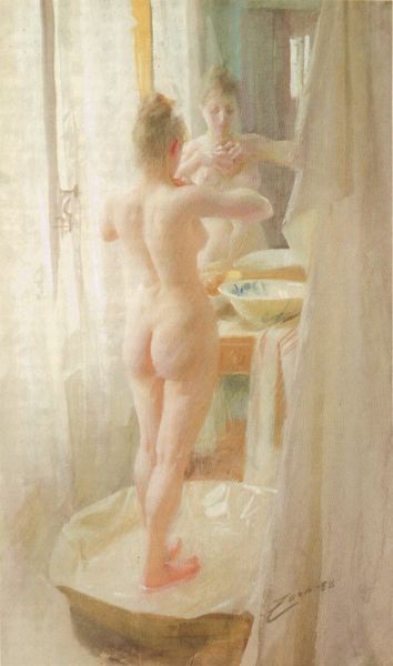 Fil:Le tub (1888), akvarell av Anders Zorn.jpg
