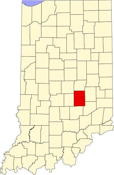 Fil:Map of Indiana highlighting Shelby County.svg