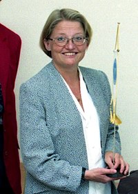 Anna Lindh på Rosenbad 1995 (foto: Towpilot)