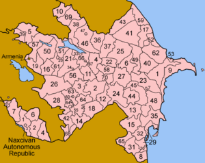 Azerbaijan districts numbered.png