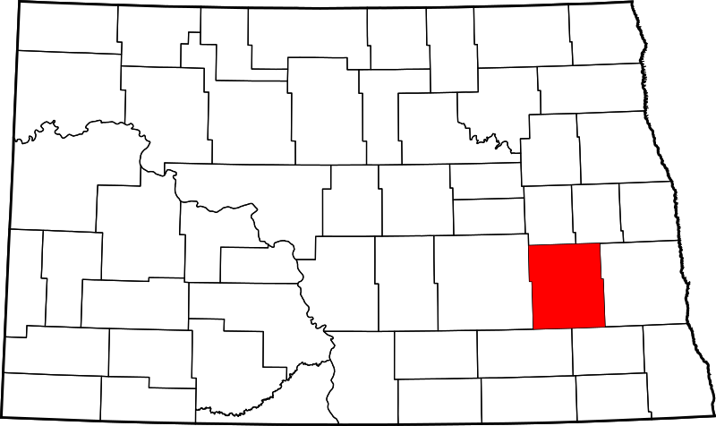 Fil:Map of North Dakota highlighting Barnes County.svg