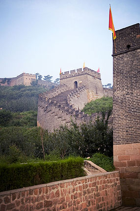Ett parti av Kinesiska muren i Shanhaiguan.