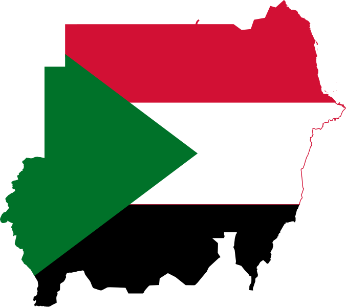 Fil:Flag-map of Sudan.svg