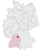 Hohenlohekreis läge i Tyskland