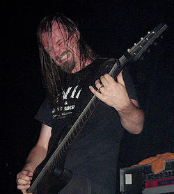 Fredrik Thordendal med Meshuggah i Prag den 25 juni 2008