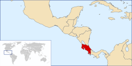 Costa Ricas läge