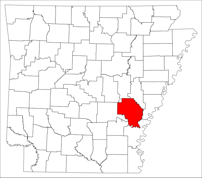 Fil:Map of Arkansas highlighting Arkansas County.svg