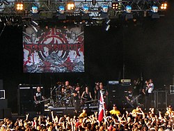 Sonic Syndicate på Sweden Rock Festival 2008.