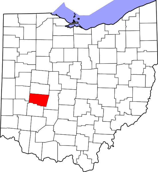 Fil:Map of Ohio highlighting Clark County.svg