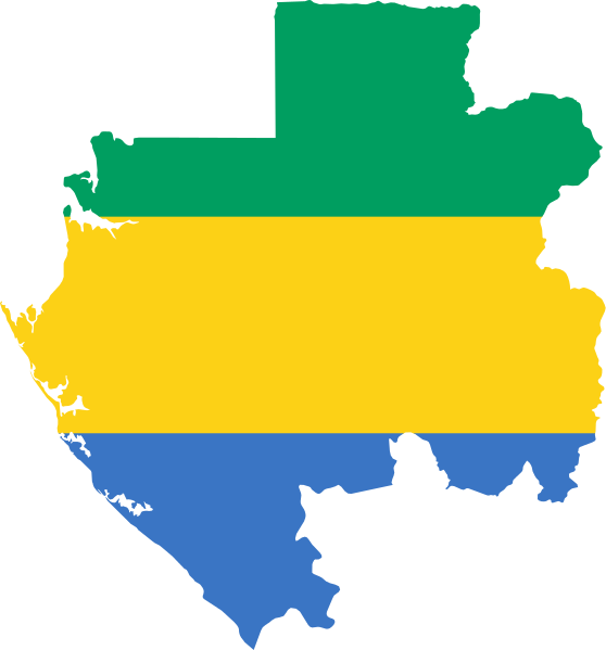Fil:Flag-map of Gabon.svg