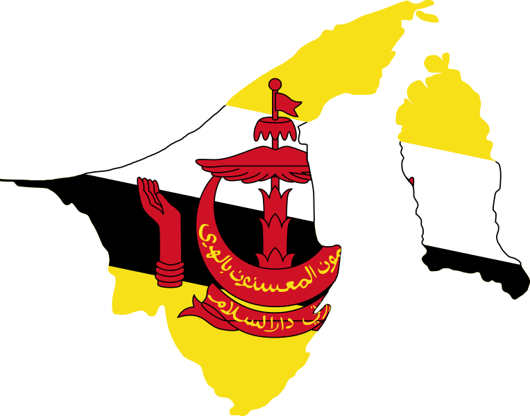 Fil:Flag-map of Brunei.svg