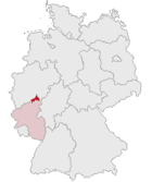 Landkreis Altenkirchens läge i Tyskland