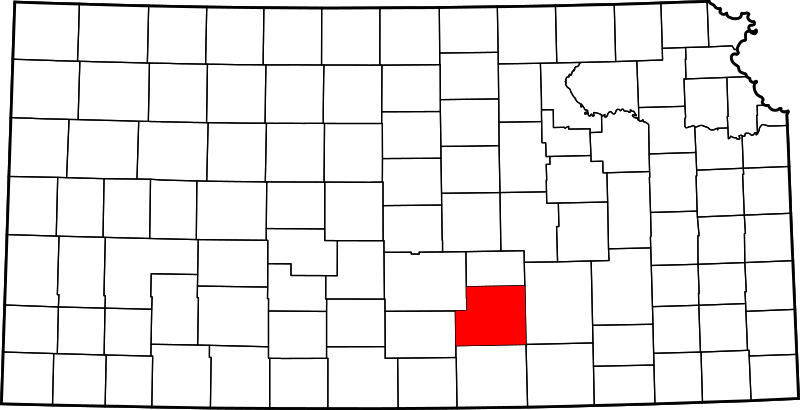 Fil:Map of Kansas highlighting Sedgwick County.svg